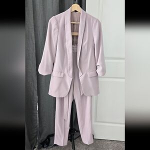 Express Women Light Pink Suit Set